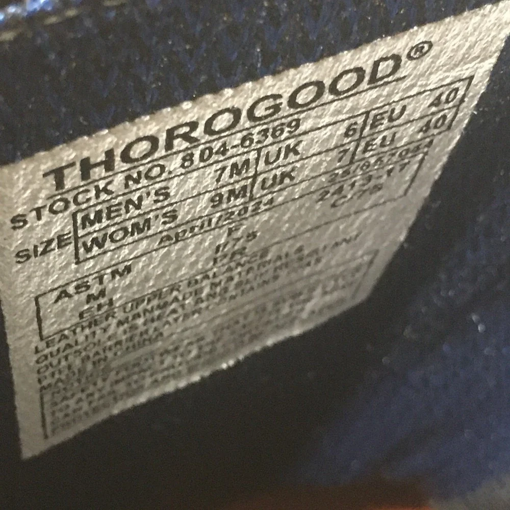 LION by Thorogood Firefighting Boots Rubber Steel toe NFPA Sz Mens 7, Womens 9